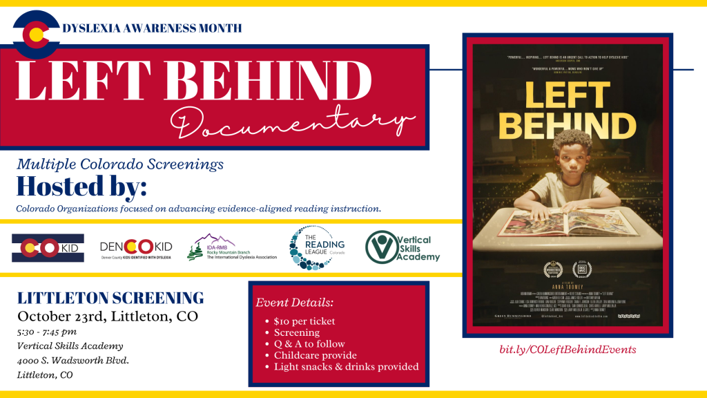 Left Behind documentary screening Littleton